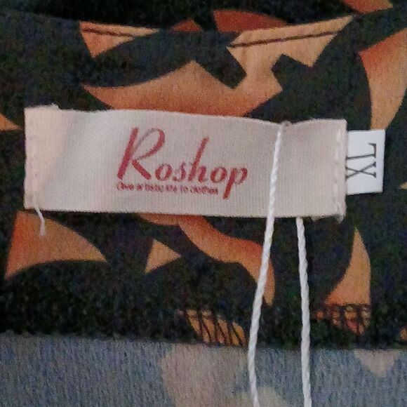 Flutter Sleeve Tie Front Halloween Pumpkin Jack O Lantern Blouse Top Sz XL NWT - Picture 5 of 6